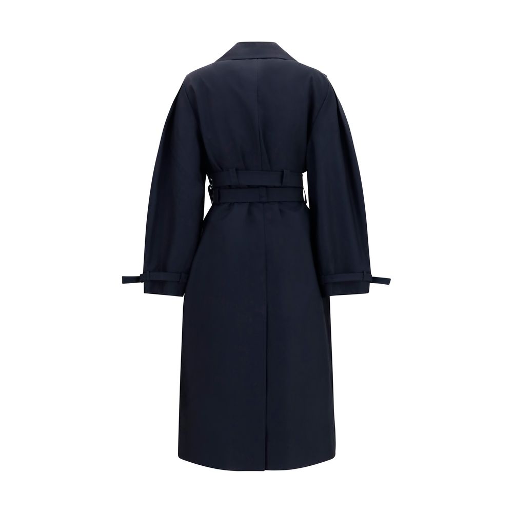 Ganni Black Cotton Coat | Regal Royce