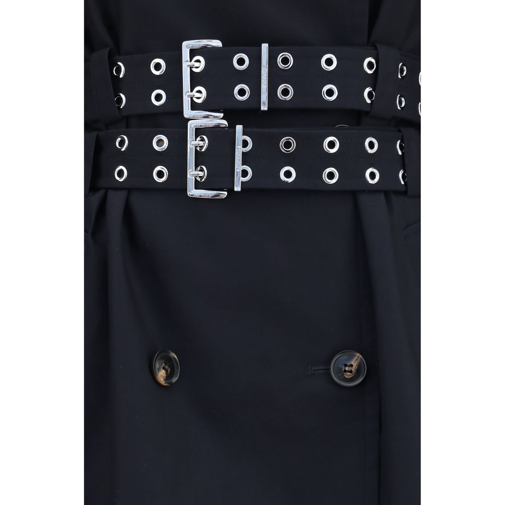 Ganni Black Cotton Coat | Regal Royce