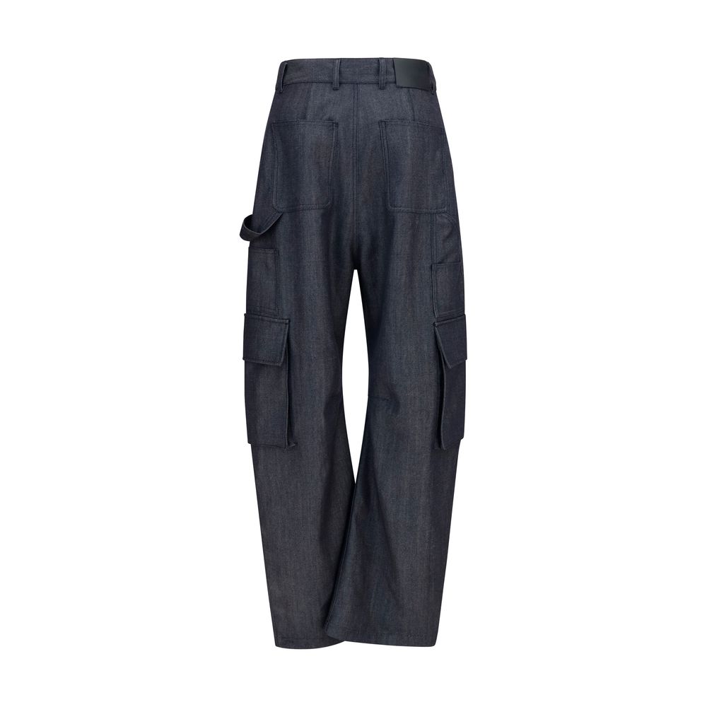 Balenciaga Blue Wool Oves Aries Cargo Pants | Regal Royce