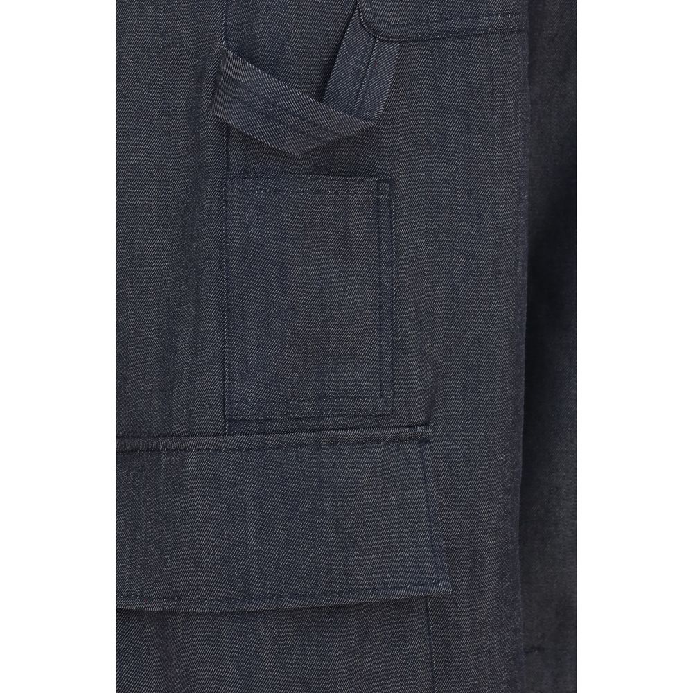 Balenciaga Blue Wool Oves Aries Cargo Pants | Regal Royce