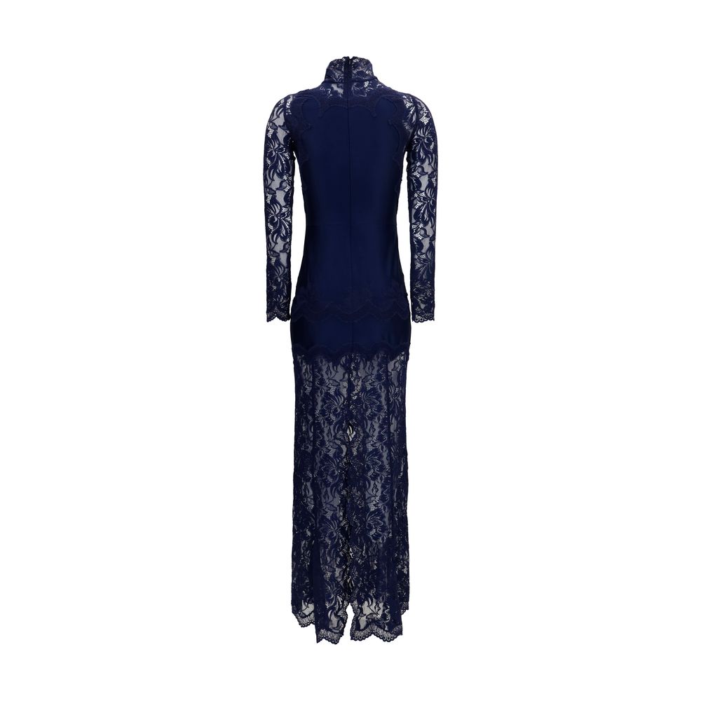 Rabanne Blue Polyamide Long Dress | Regal Royce