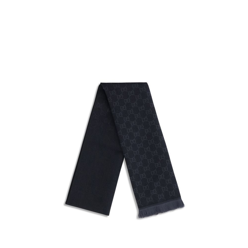 Gucci Black Wool Scarf | Regal Royce
