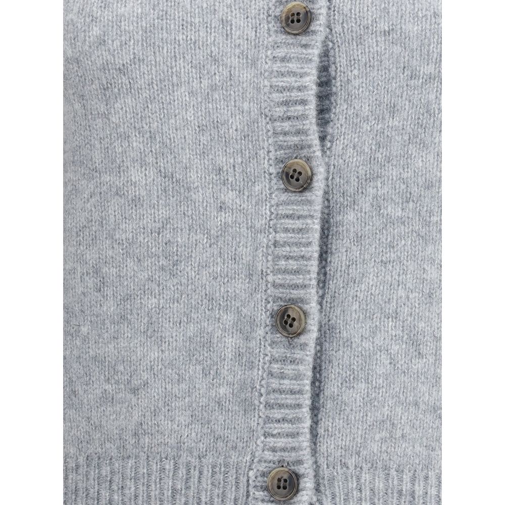 Lisa Yang Gray Cashmere Cardigan | Regal Royce