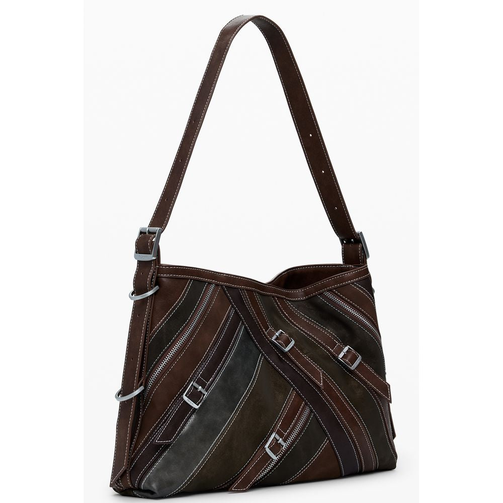 Desigual Marrone Poliuretano Women Handbag | Regal Royce