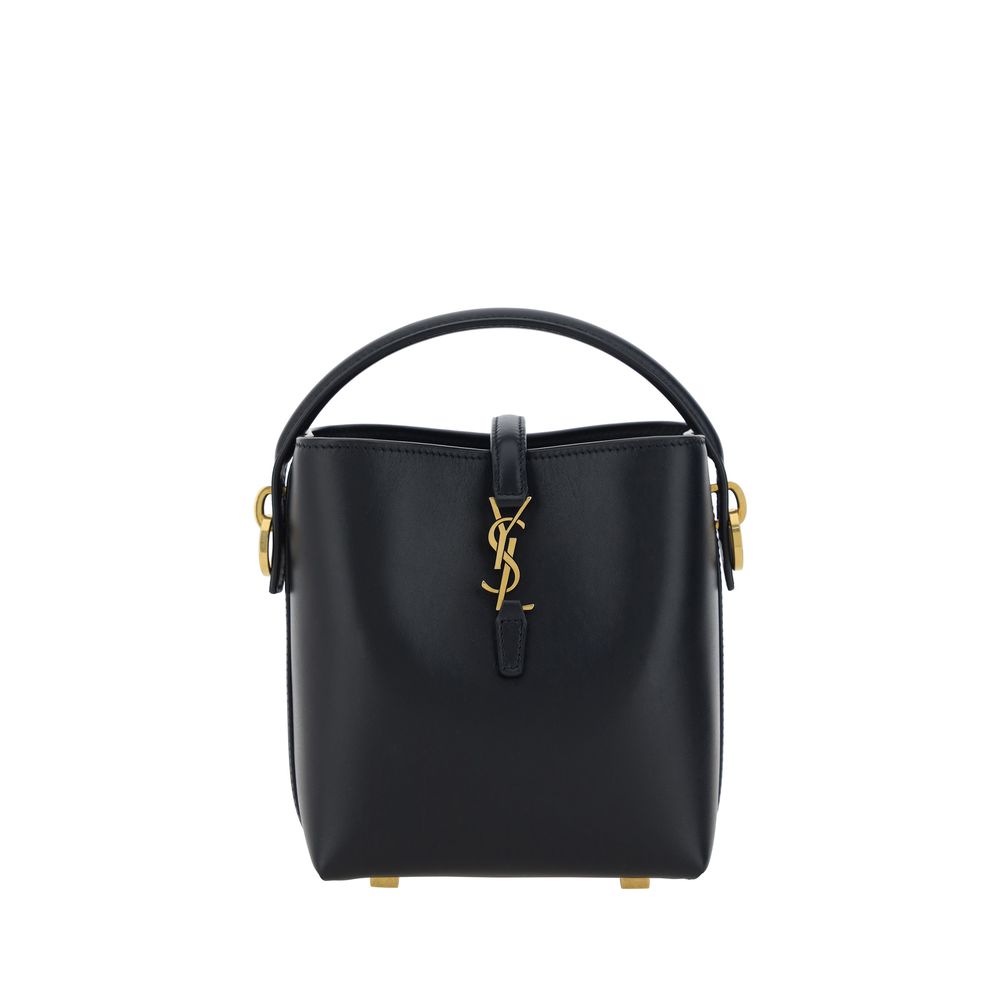 Saint Laurent Black Calf Leather Bos Taurus Shoulder Bag | Regal Royce