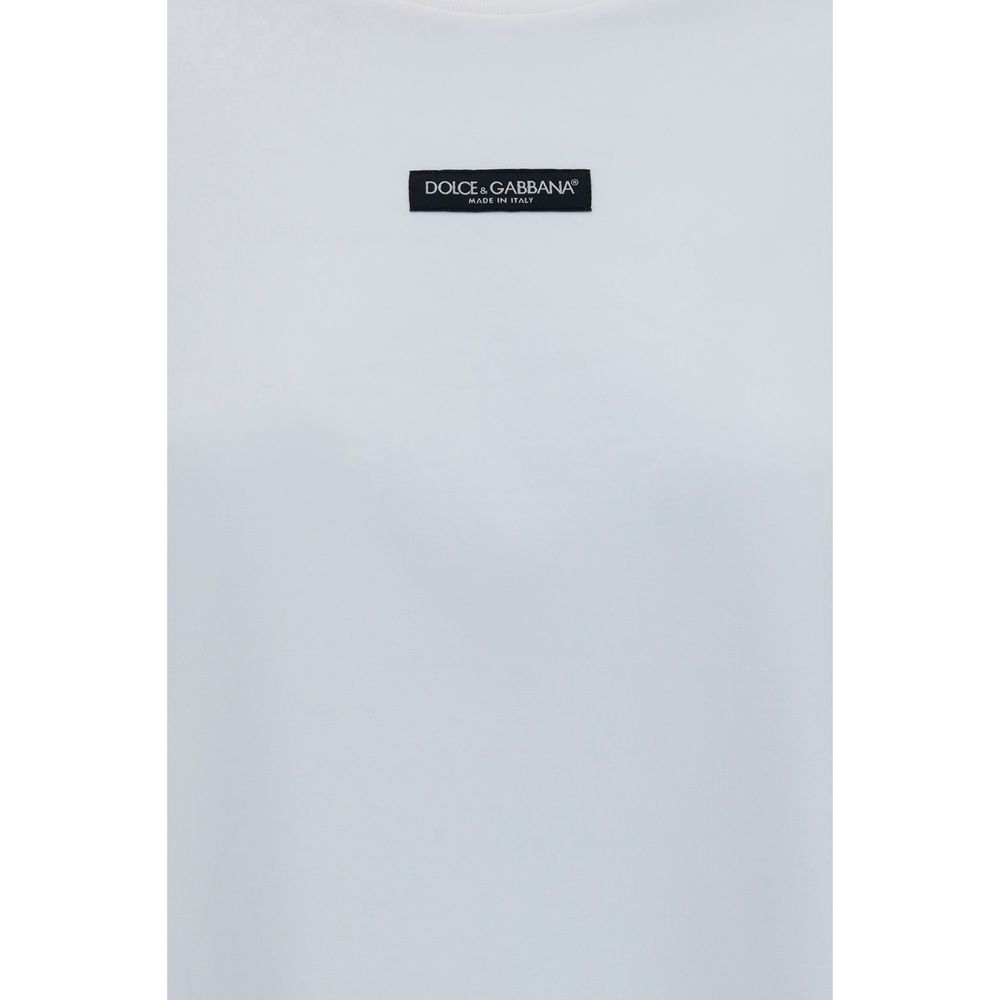 Dolce & Gabbana White Cotton T-Shirt | Regal Royce