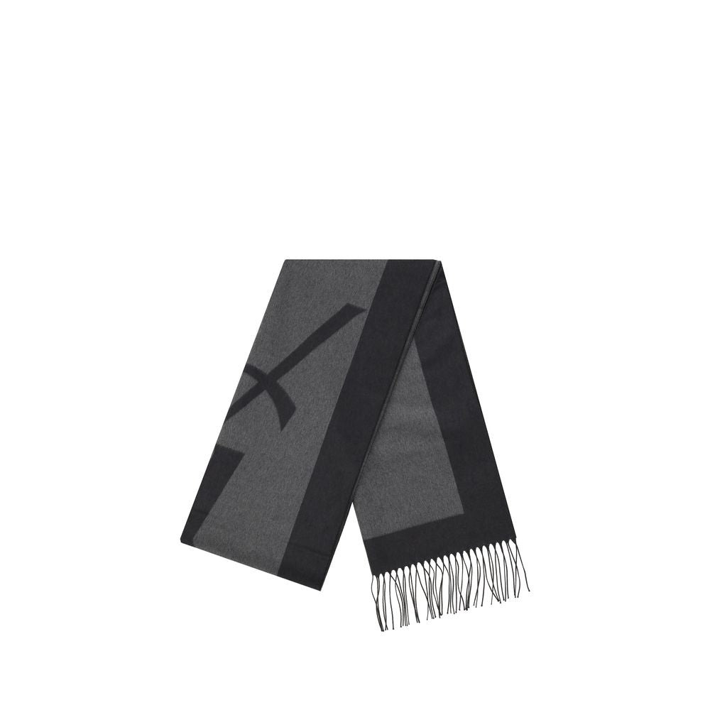 Saint Laurent Gray Silk Scarf | Regal Royce