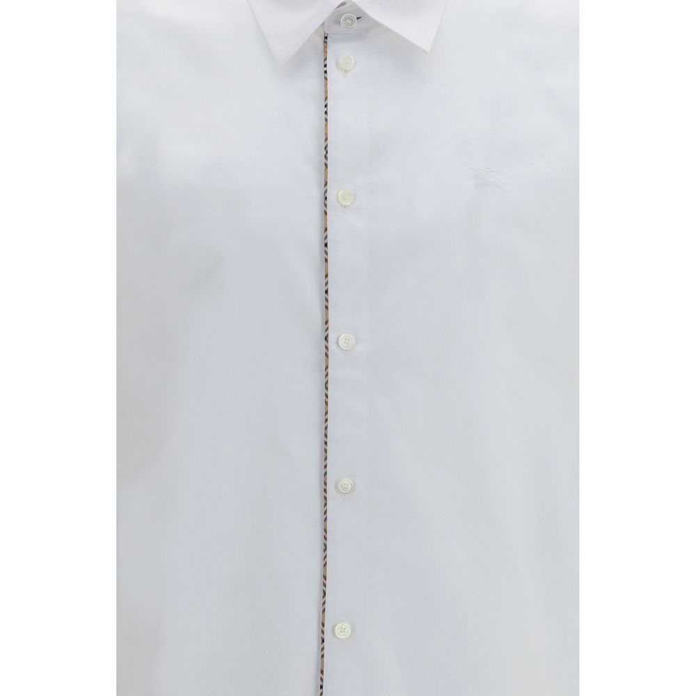 Burberry White Cotton Dress Shirt | Regal Royce