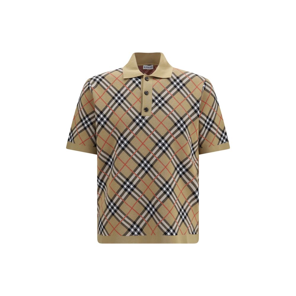 Burberry Beige Cotton Polo Shirt | Regal Royce