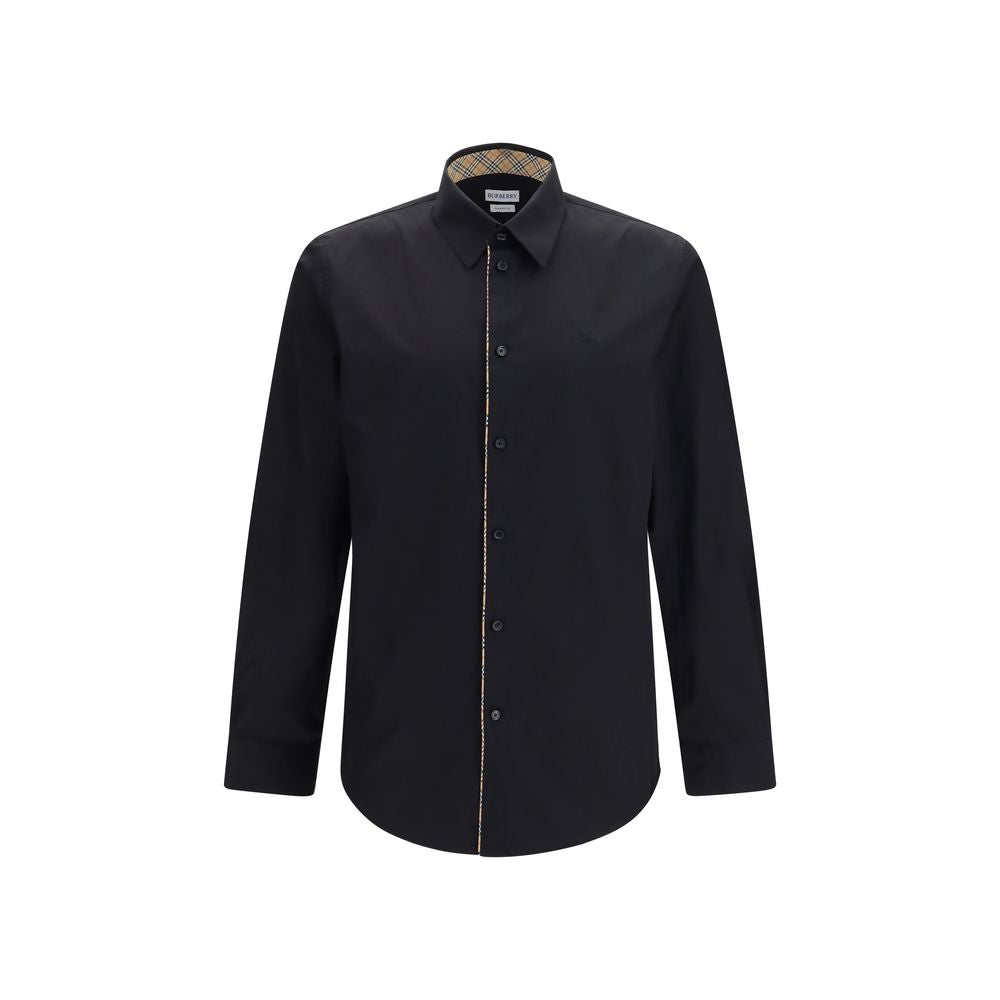 Burberry Black Cotton Dress Shirt | Regal Royce