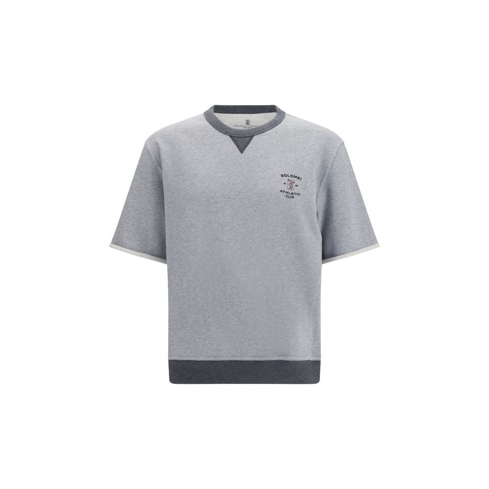 Brunello Cucinelli Gray Cotton Sweatshirt | Regal Royce