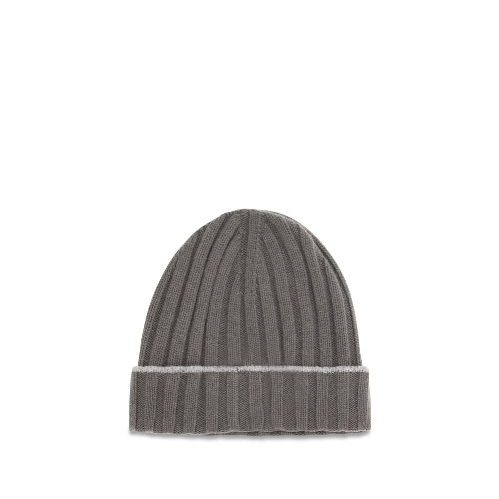 Brunello Cucinelli Bicolor Cashmere Beanie | Regal Royce