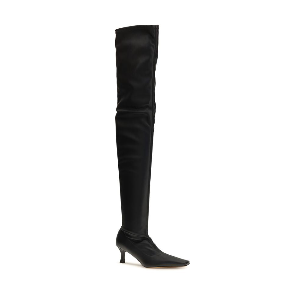Proenza Schouler Black Polyurethane Over The Knee | Regal Royce