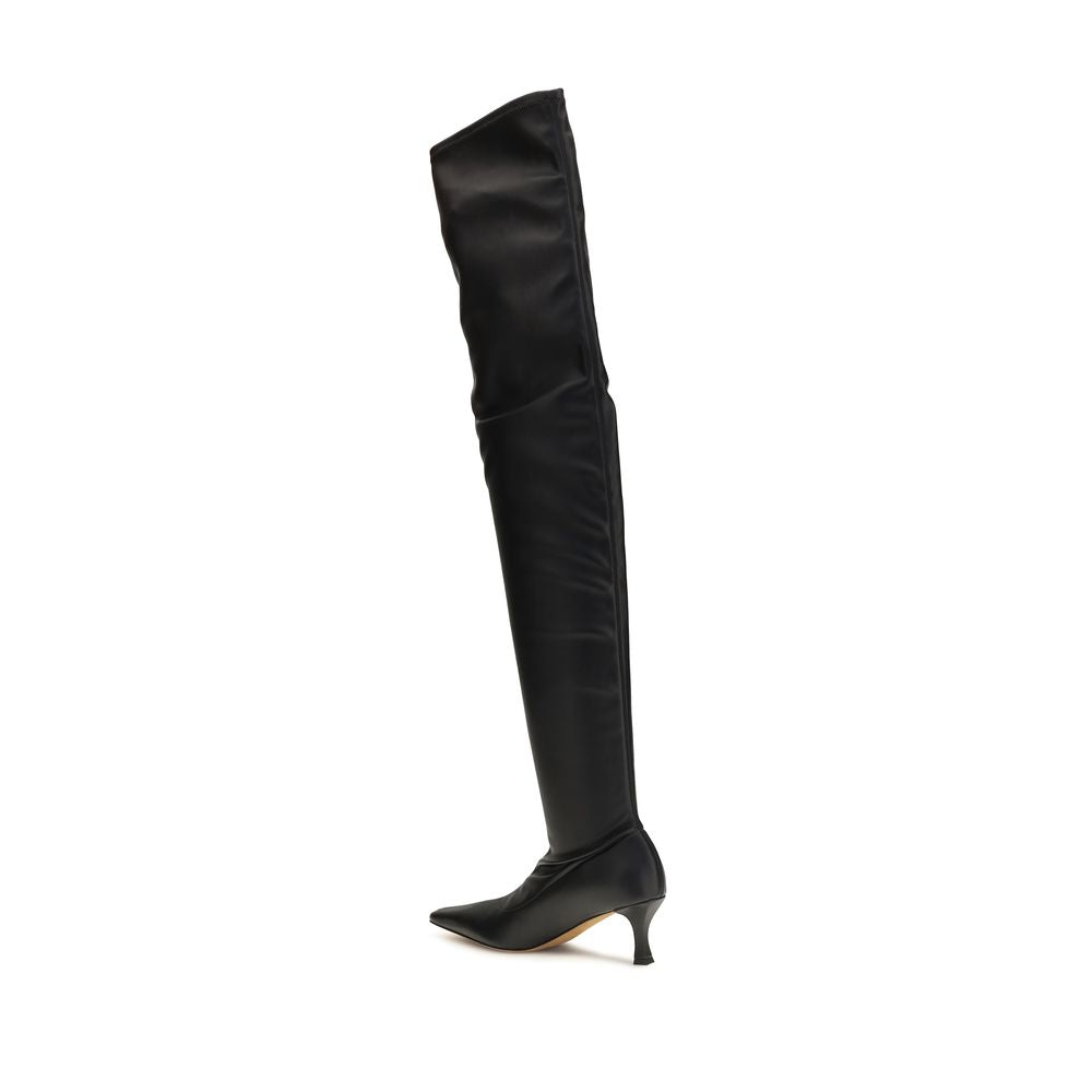Proenza Schouler Black Polyurethane Over The Knee | Regal Royce