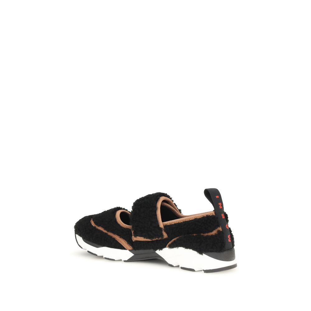 Marni Black Polyamide Athletic Sneakers | Regal Royce