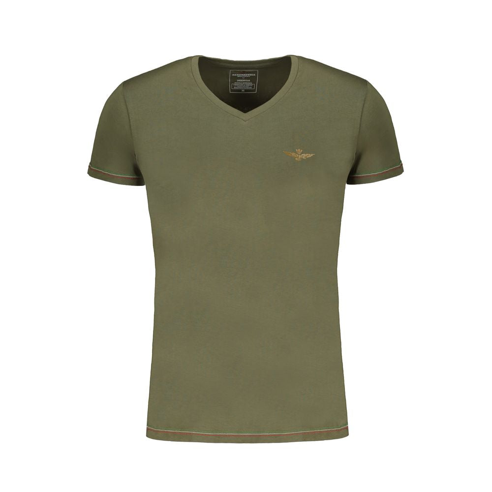 Aeronautica Militare Verde Cotton Men's T-Shirt | Regal Royce