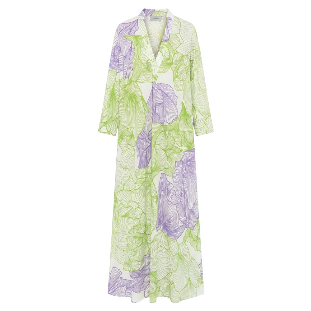 Malo Green Cotton Women Dress | Regal Royce