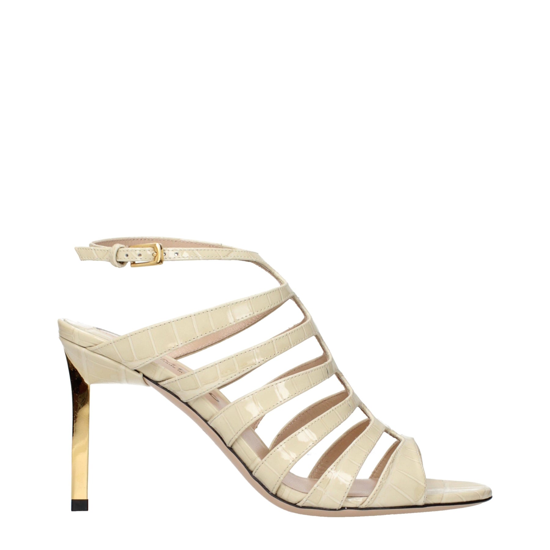 Tom Ford Beige Leather Stiletto Heel Sandals | Regal Royce