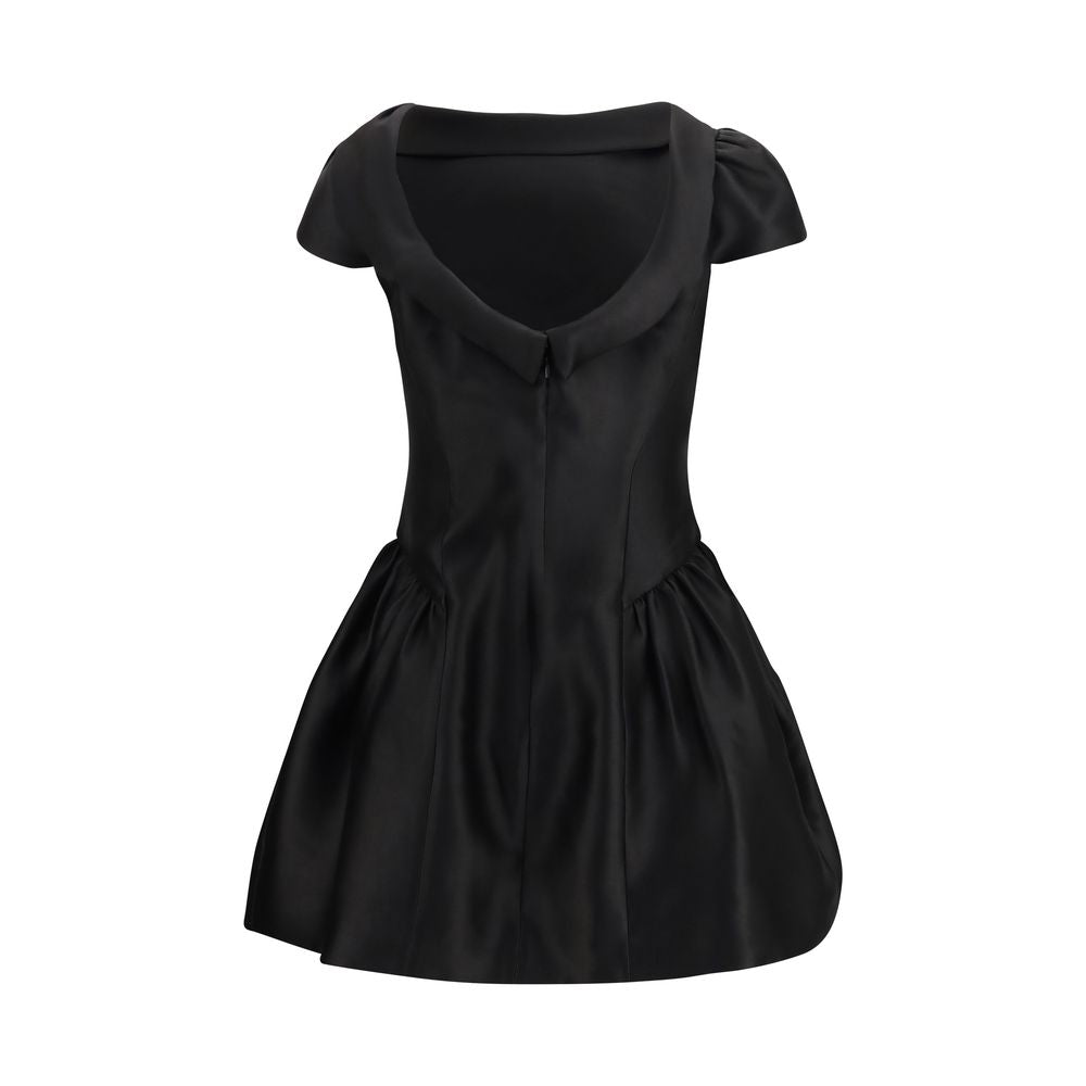 Self-Portrait Black Polyester Casual Dress | Regal Royce