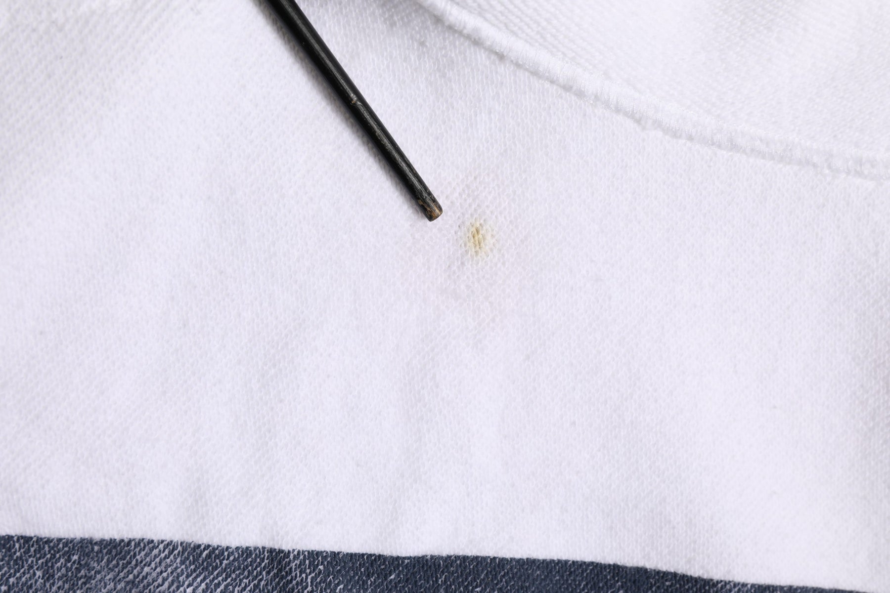 Dolce & Gabbana White Blue Stripe Hooded Sweatshirt Sweater | Regal Royce