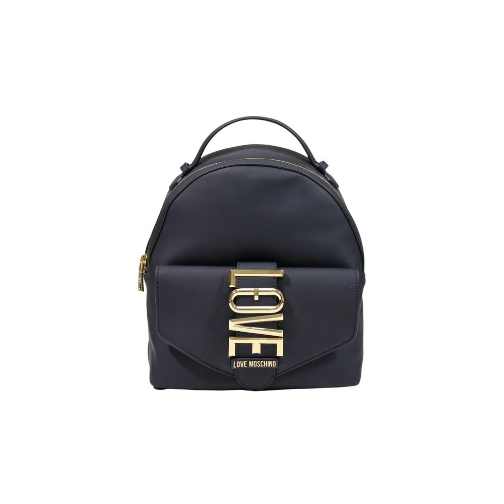 Love Moschino Black Polyethylene Backpack | Regal Royce