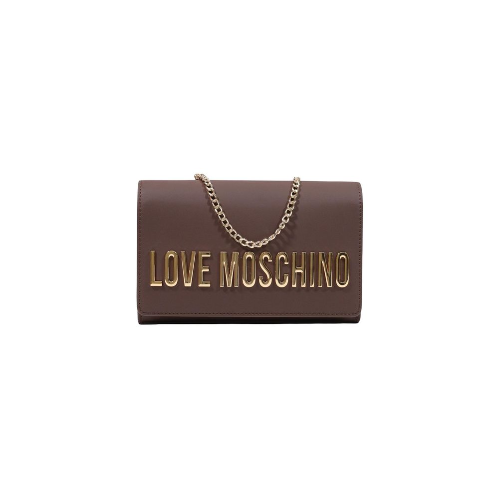 Love Moschino Brown Polyethylene Handbag | Regal Royce
