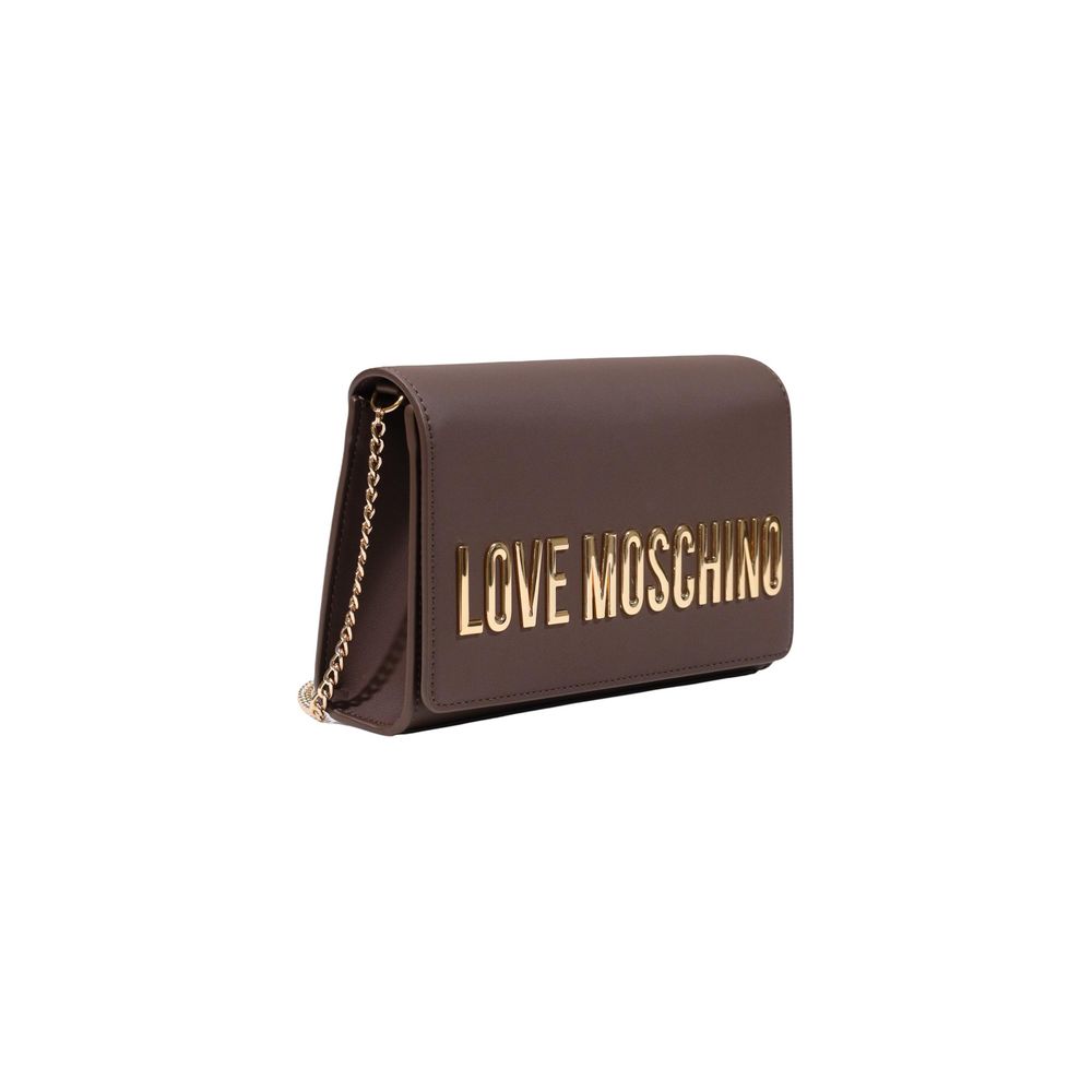 Love Moschino Brown Polyethylene Handbag | Regal Royce