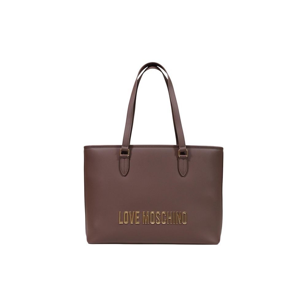 Love Moschino Brown Polyethylene Handbag | Regal Royce