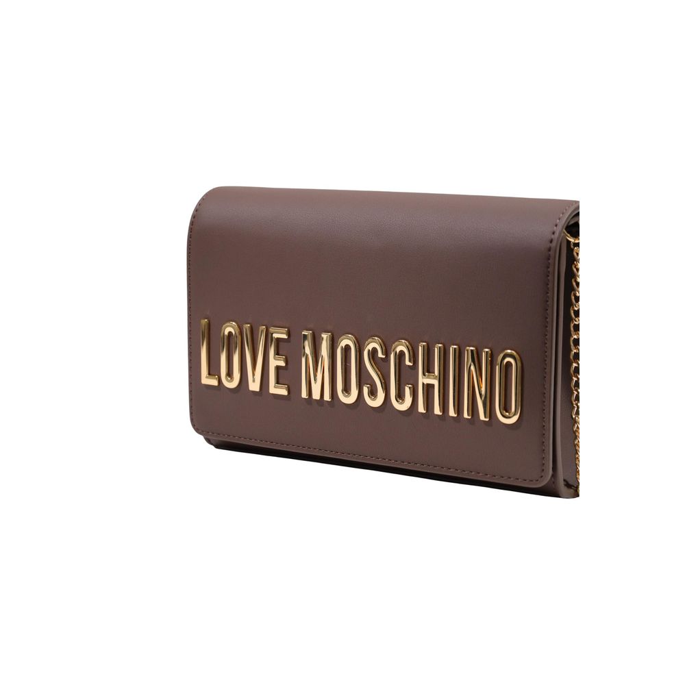 Love Moschino Brown Polyethylene Handbag | Regal Royce