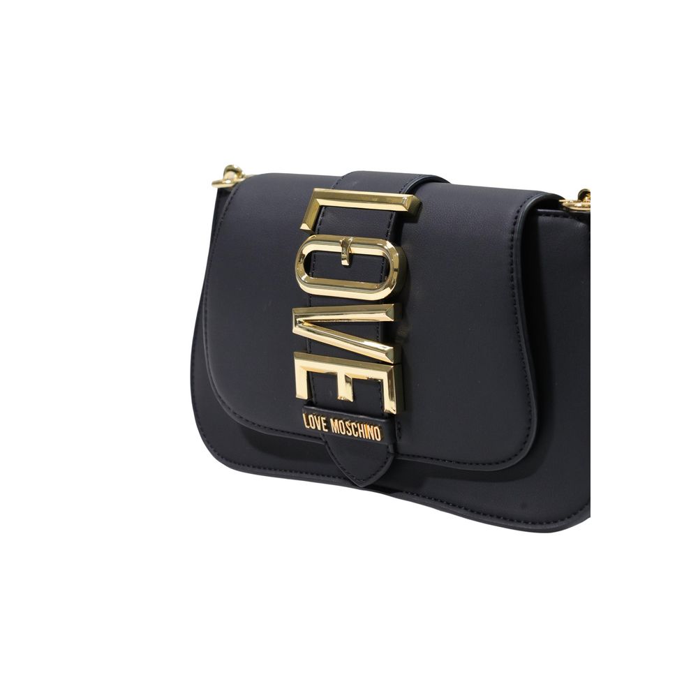 Love Moschino Black Polyethylene Handbag | Regal Royce