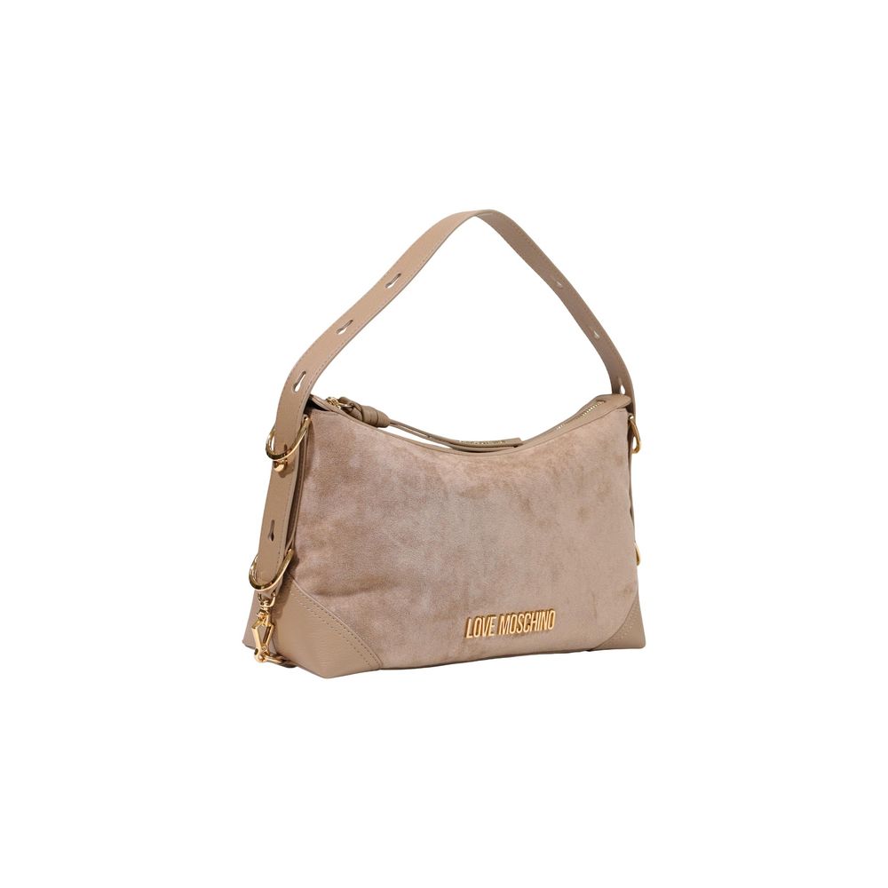 Love Moschino Beige Polyester Handbag | Regal Royce