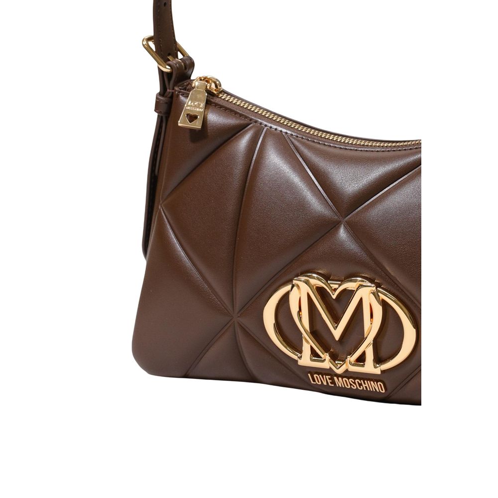Love Moschino Brown Polyethylene Handbag | Regal Royce