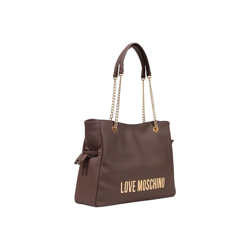 Love Moschino Brown Polyester Handbag | Regal Royce