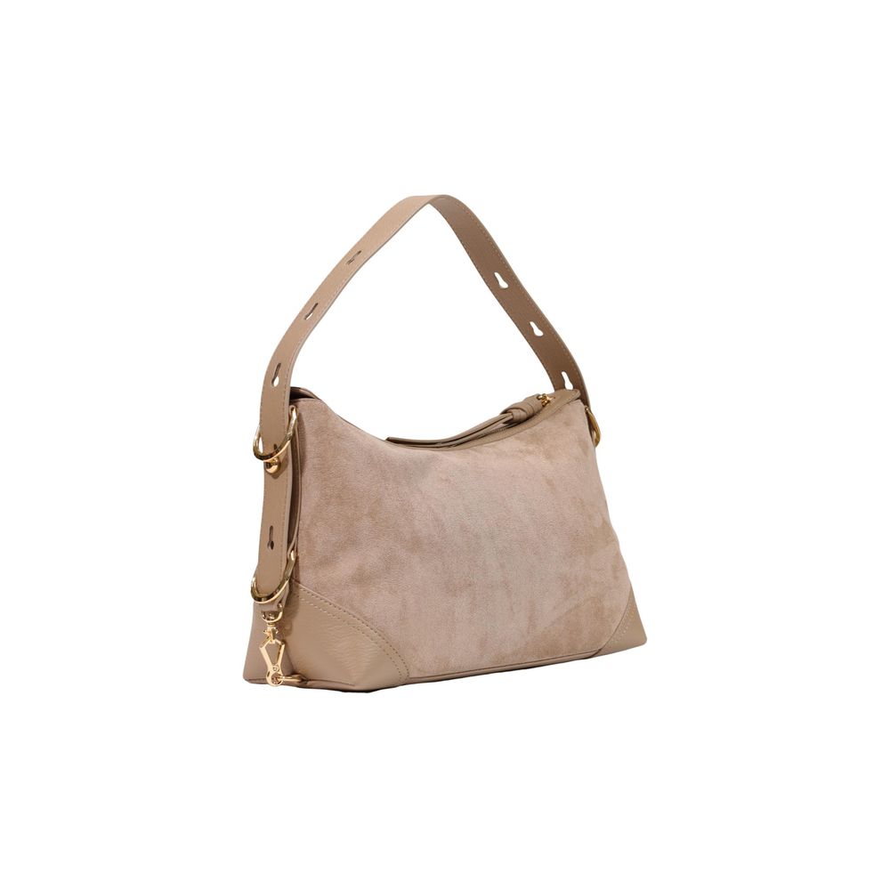 Love Moschino Beige Polyester Handbag | Regal Royce