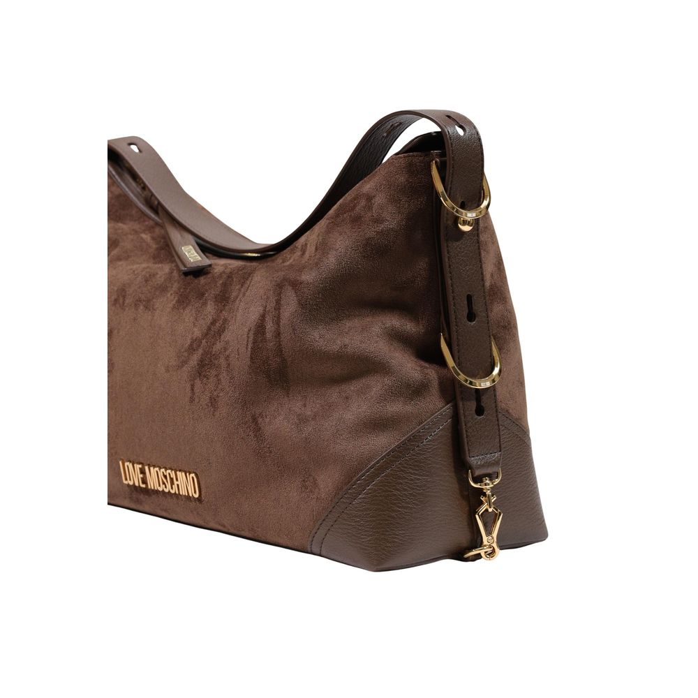 Love Moschino Brown Polyester Handbag | Regal Royce