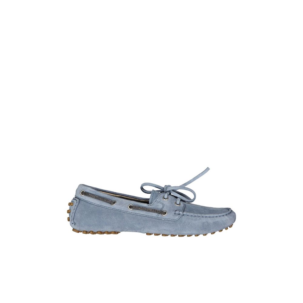 Brunello Cucinelli Blue Leather Moccassin | Regal Royce