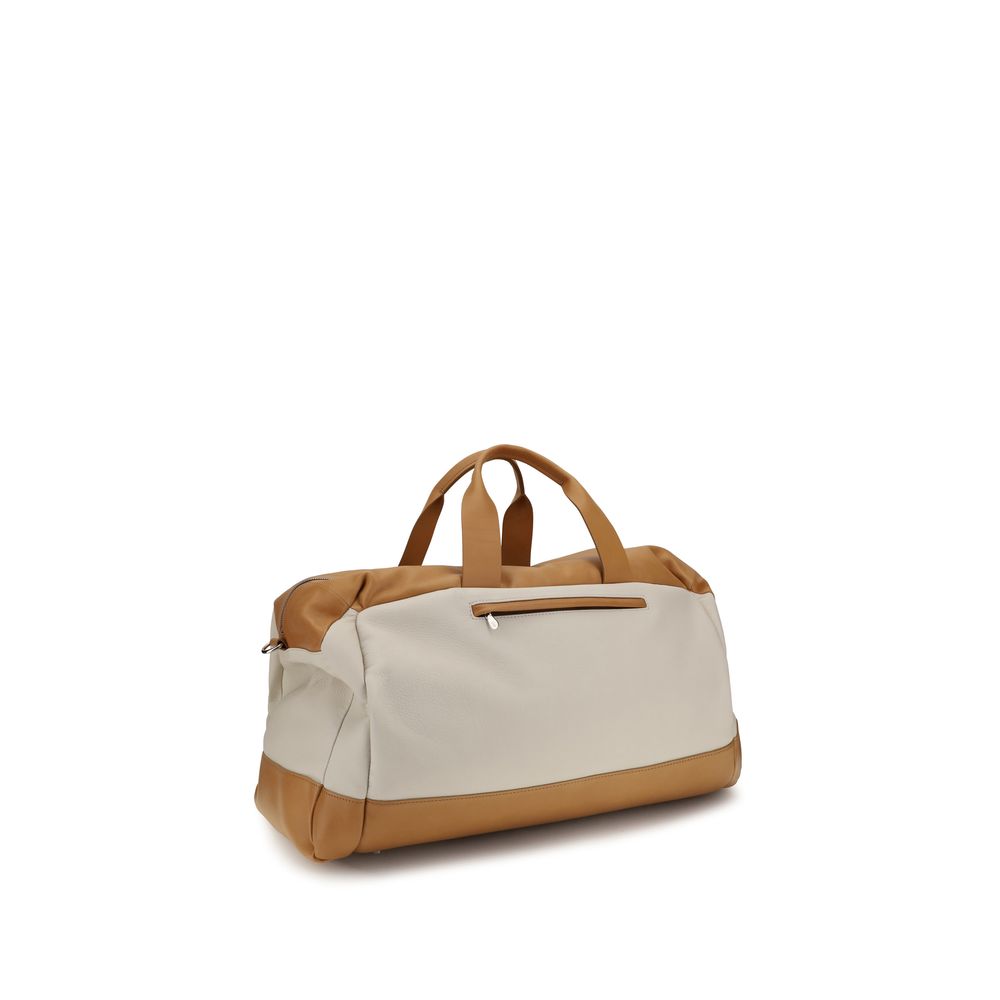 Brunello Cucinelli Beige Calf Leather Bos Taurus Luggage And Travel | Regal Royce