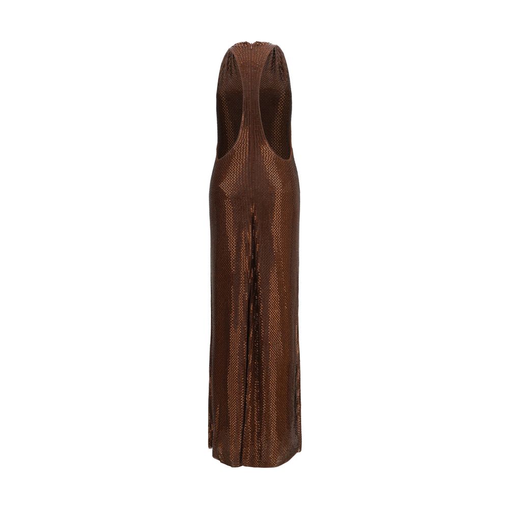 Self-Portrait Brown Polyester Cocktail Dress | Regal Royce