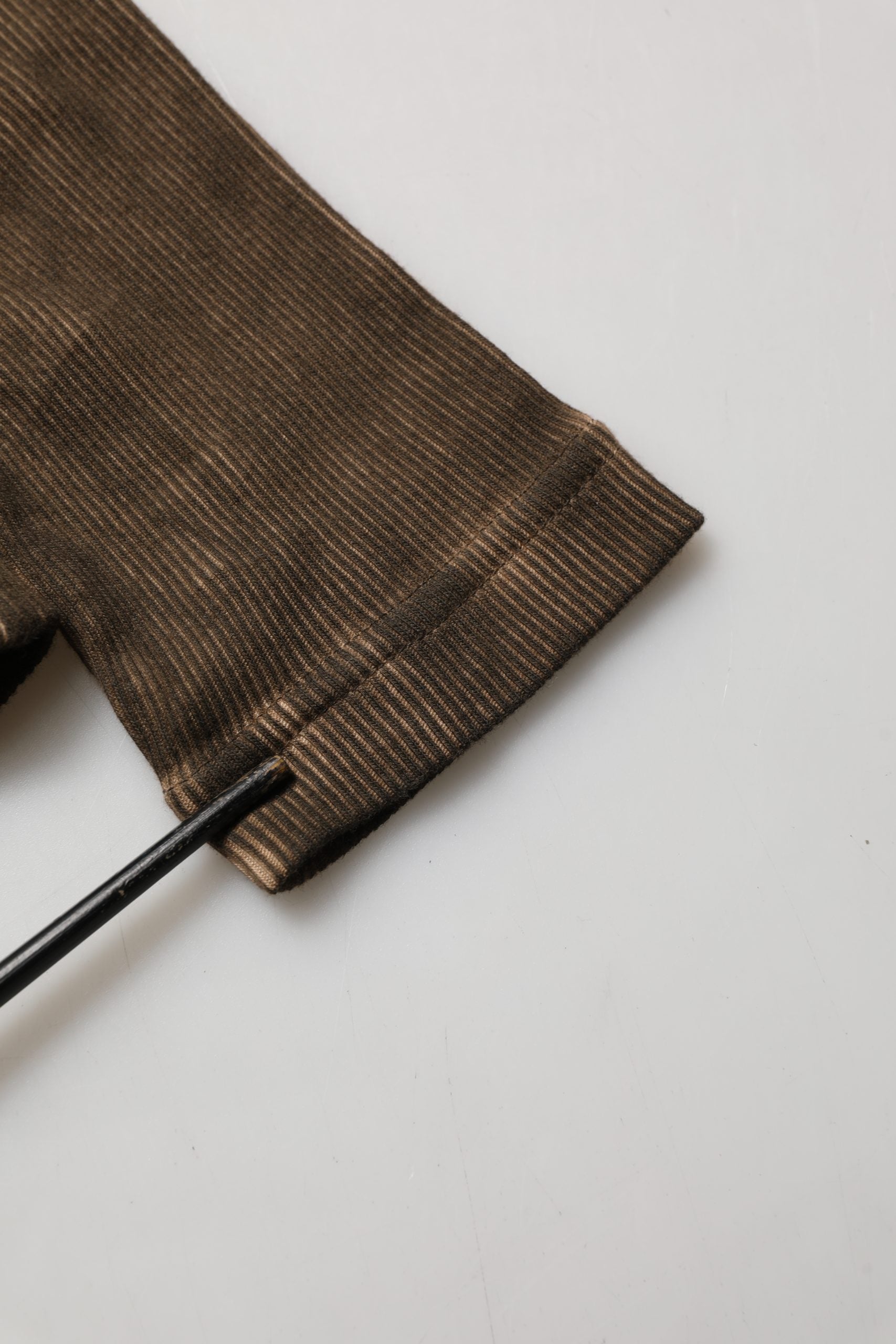 Dolce & Gabbana Brown Cotton Buttoned Henley Pullover Sweater | Regal Royce