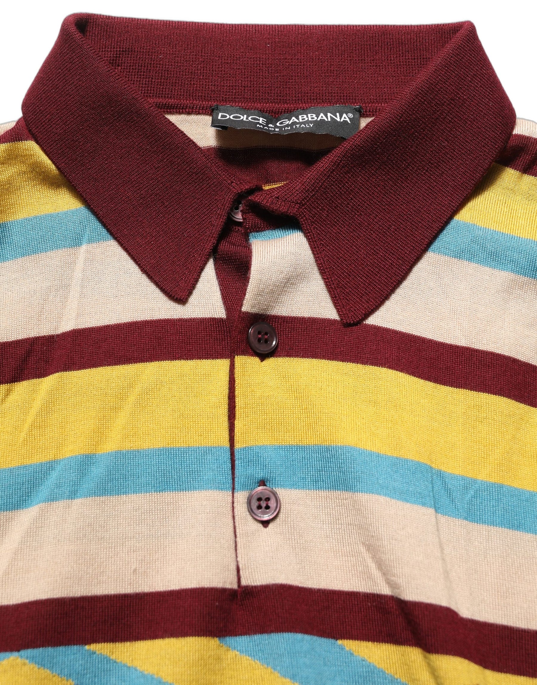 Dolce & Gabbana Multicolor Knitted Cashmere Pullover Sweater | Regal Royce