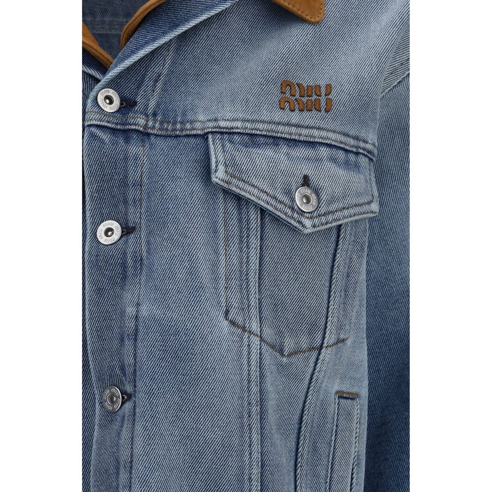 Miu Miu Blue Cotton Denim Jacket | Regal Royce
