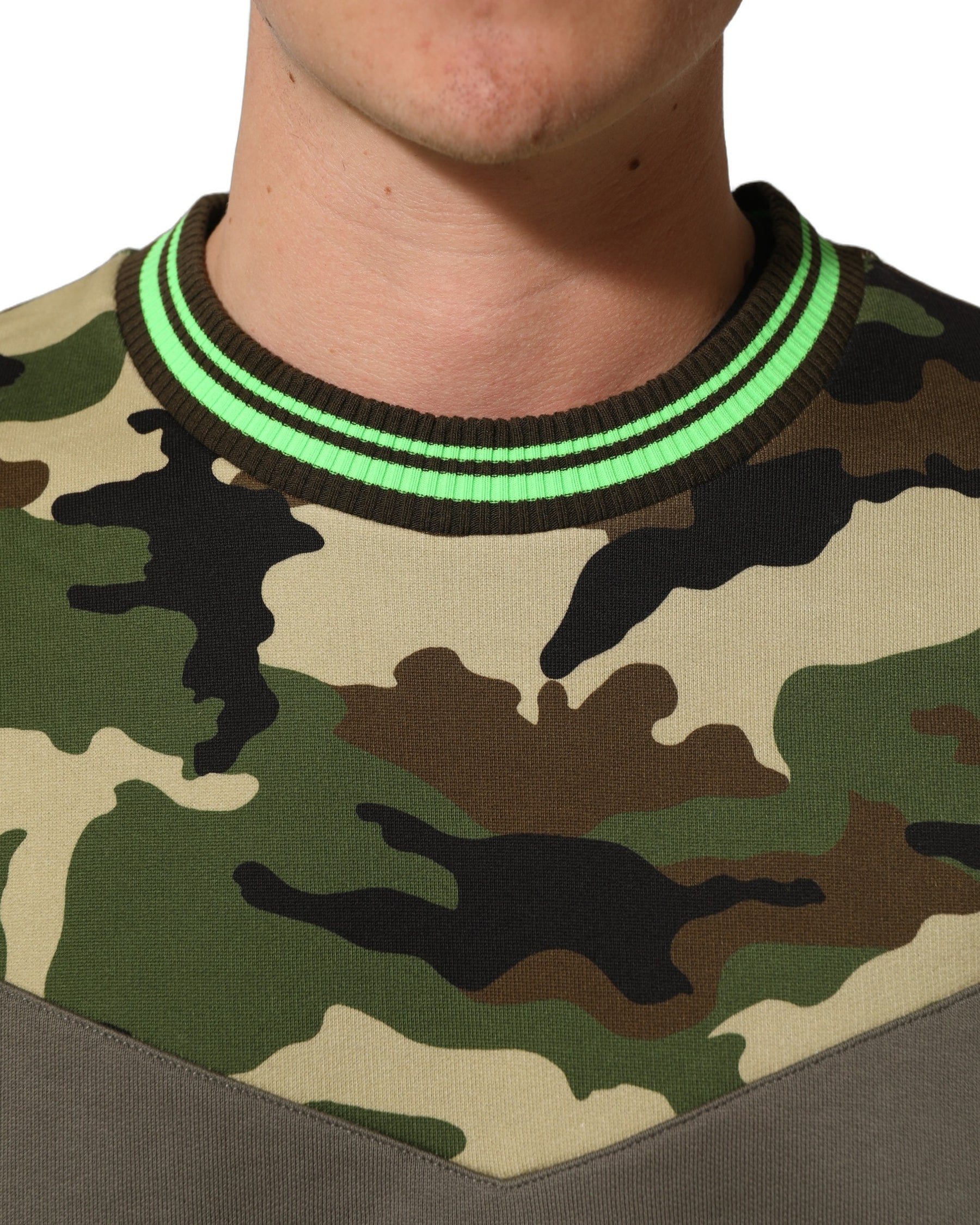Dolce & Gabbana Multicolor Camouflage Sweatshirt Men Sweater | Regal Royce