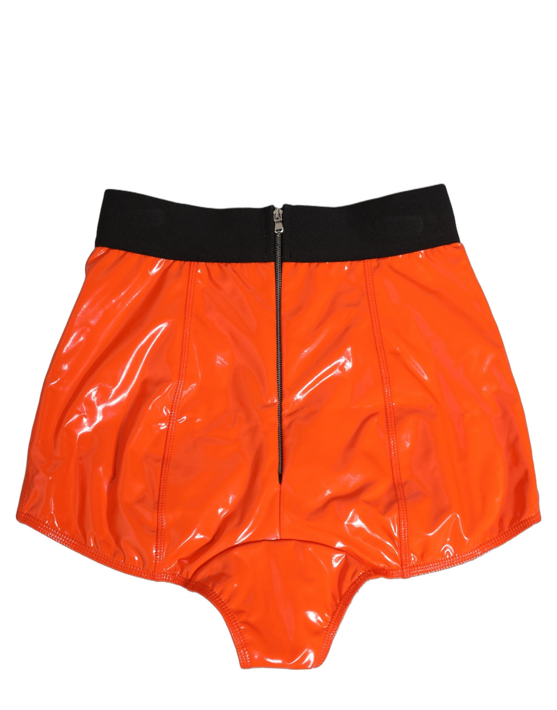 Dolce & Gabbana Orange Polyester Logo High Waist Girdle Underwear | Regal Royce