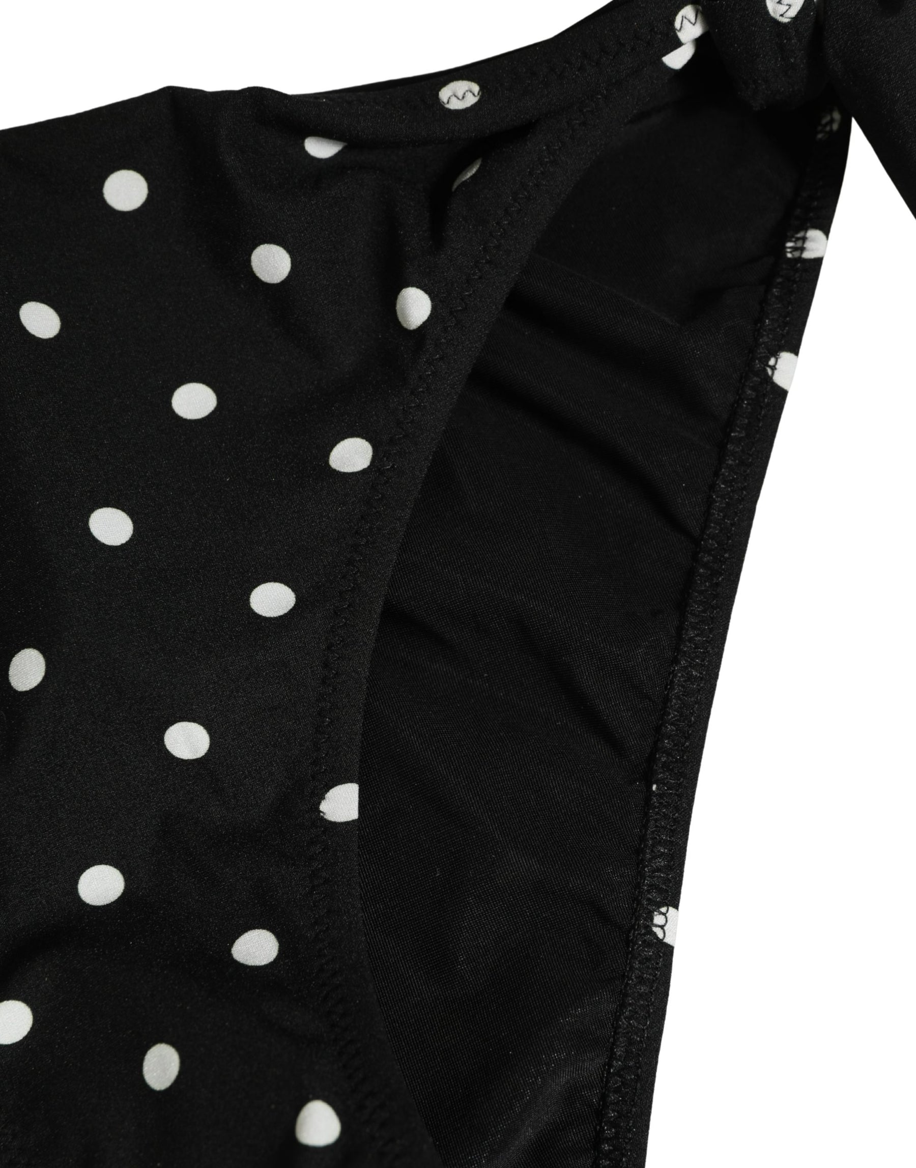 Dolce & Gabbana Black Polka Dot Swimwear Beachwear Bottom Bikini | Regal Royce