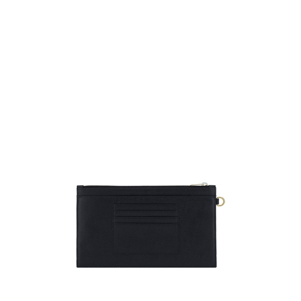Saint Laurent Black Calf Leather Bos Taurus Clutch Bag | Regal Royce