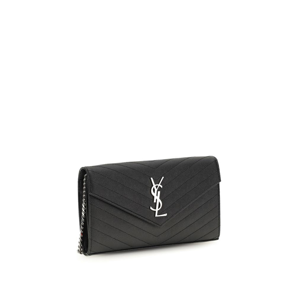 Saint Laurent Black Calf Leather Bos Taurus Wallet | Regal Royce