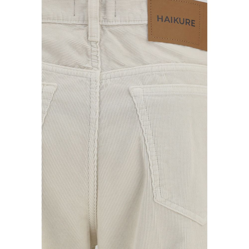 Haikure White Cotton Relaxed Fit Jeans | Regal Royce