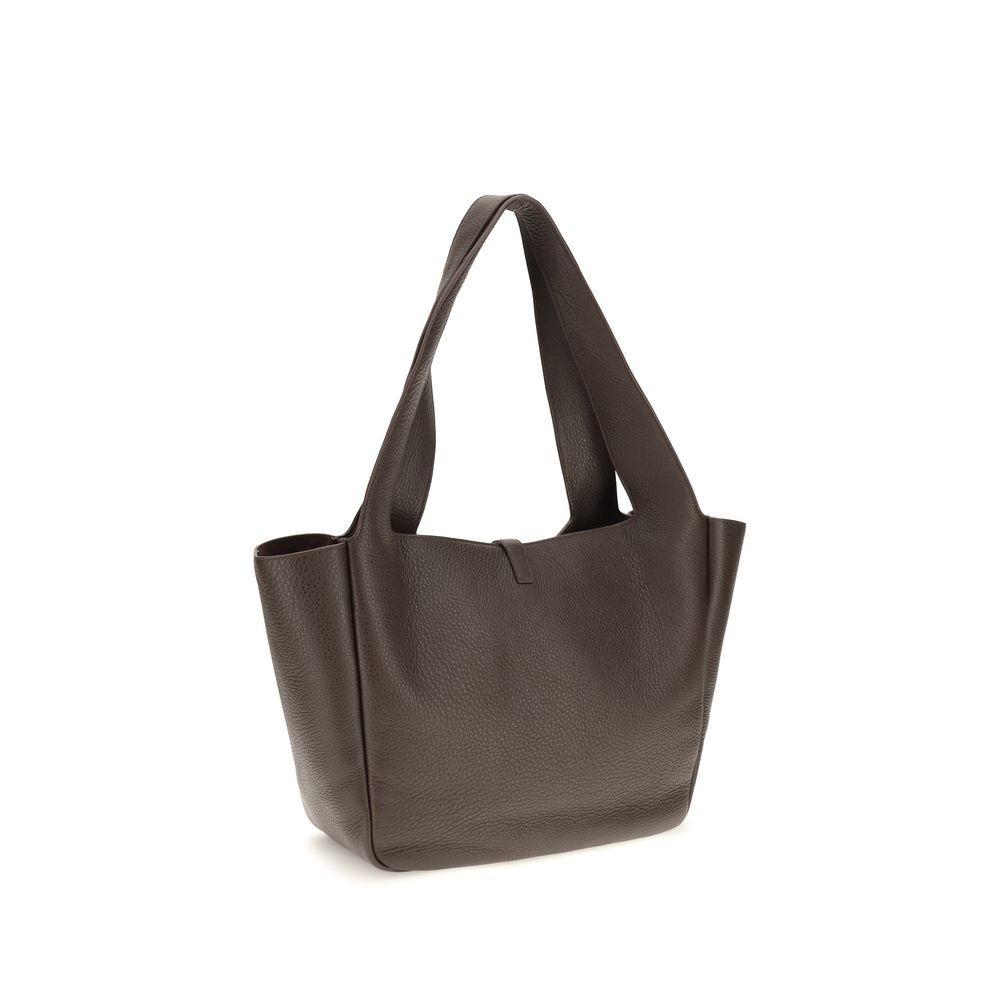 Saint Laurent Brown Calf Leather Bos Taurus Shoulder Bag | Regal Royce