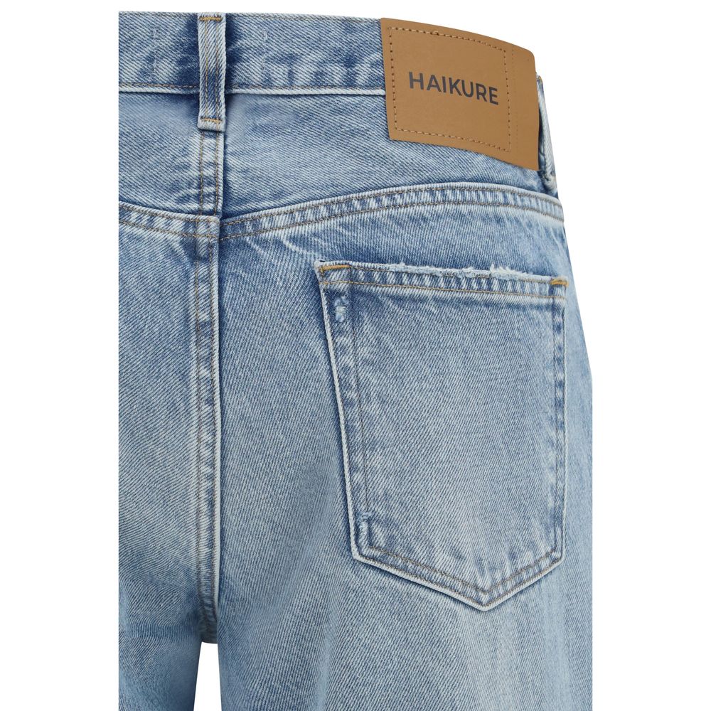 Haikure Blue Cotton Straight-Leg Jeans | Regal Royce