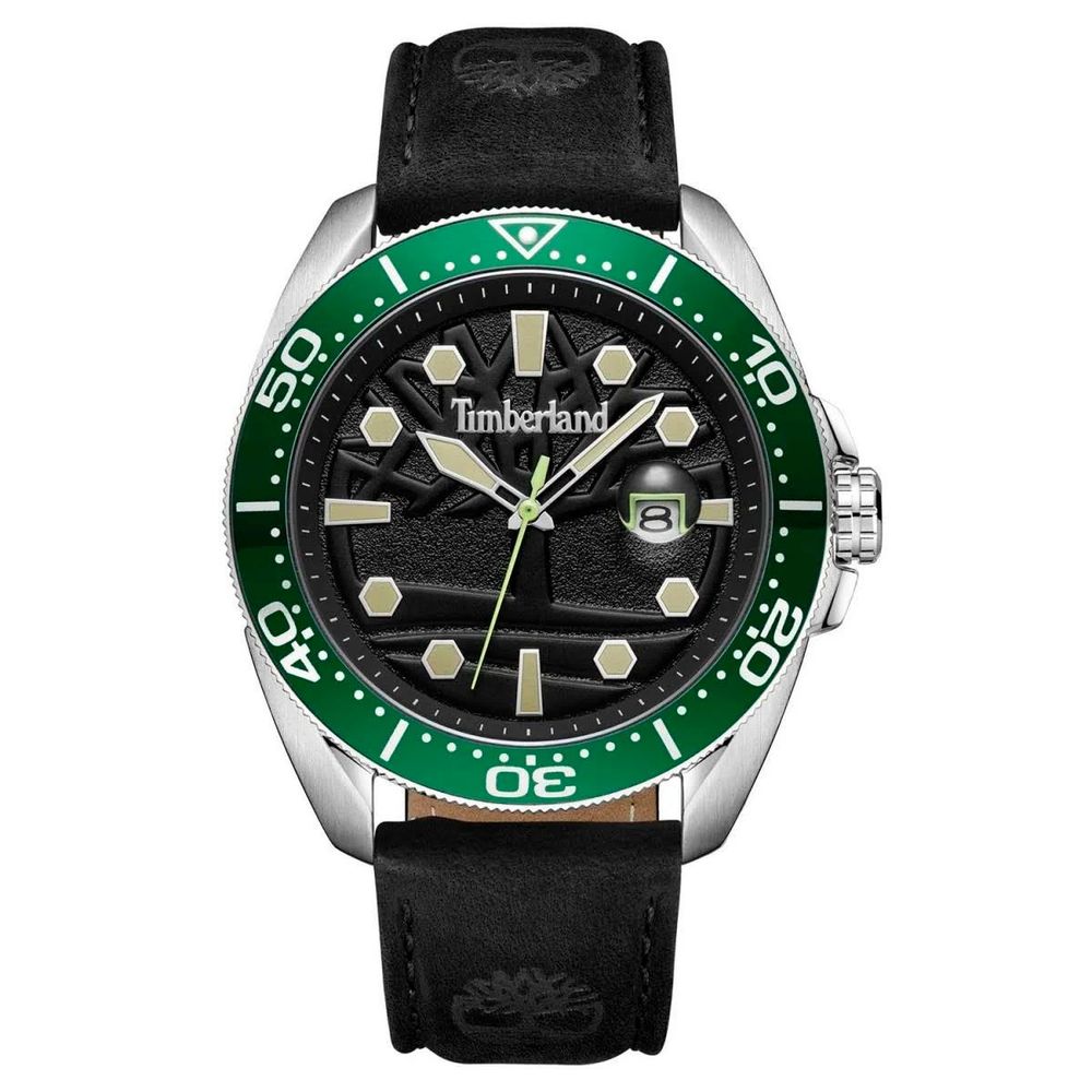 Timberland Black Leather Sport Watch | Regal Royce